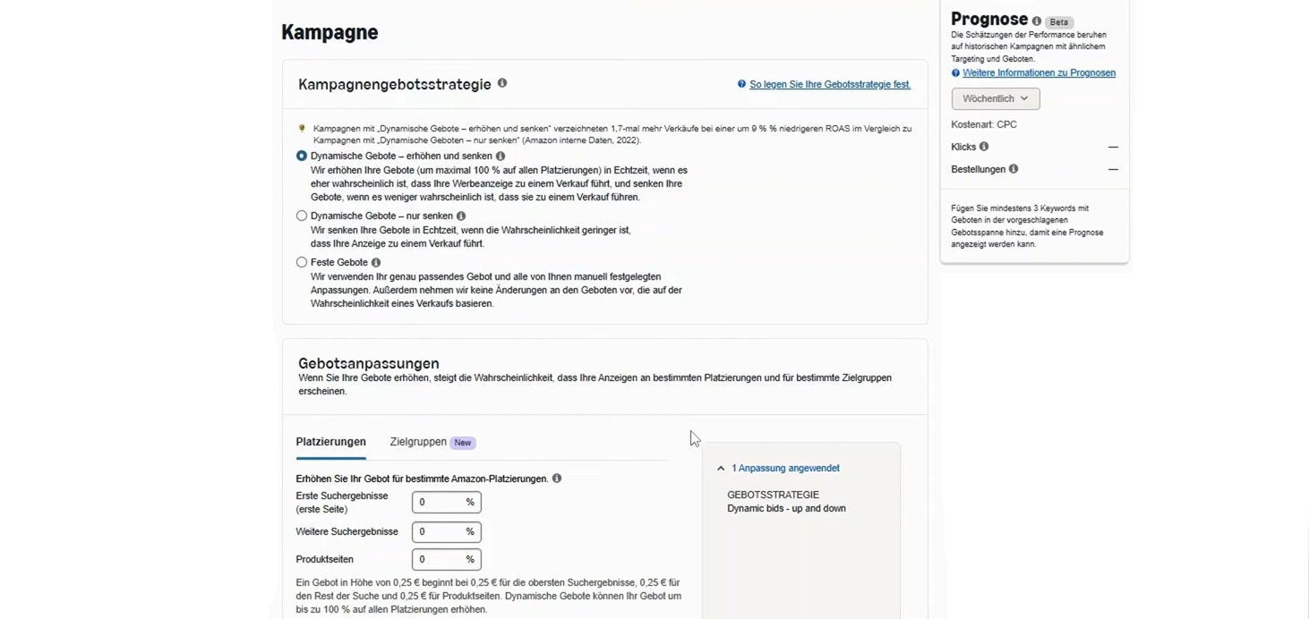gebotseinstellungen klickpreis gebotsregeln