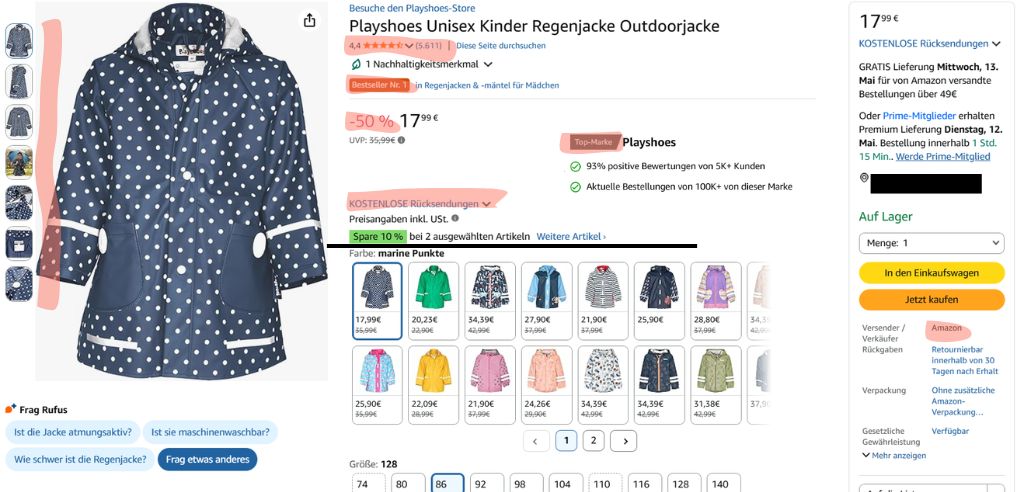 elemente auf der produktdetailseite die einfluss auf die conversion haben