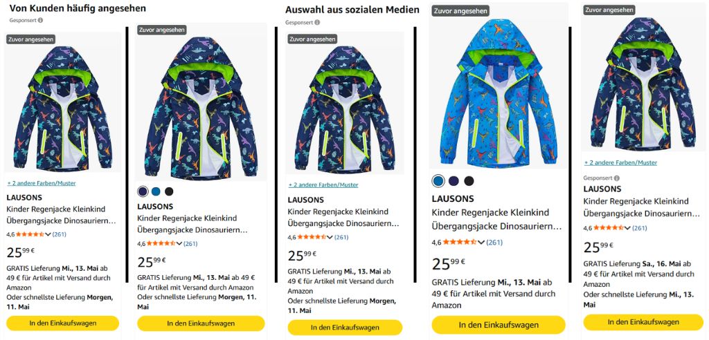 starke präsenz auf der ersten suchergebnisseite dank bezahlter und organischer platzierung