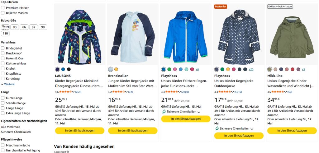 oberste organische platzierungen relevanz-faktoren