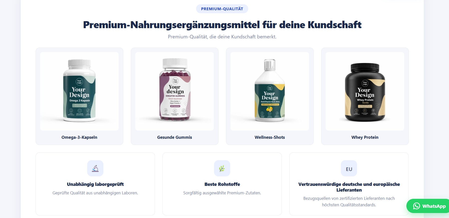 gebrandete produkte herstellen lassen