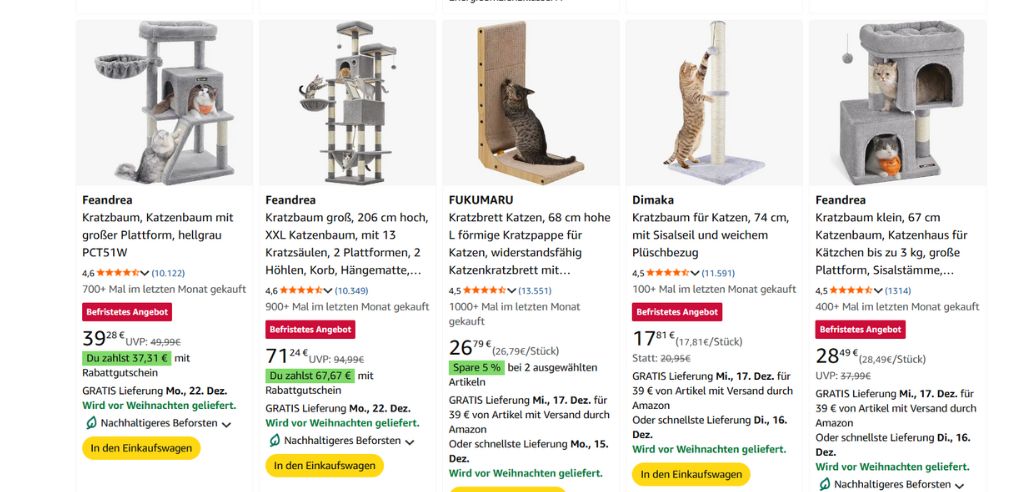 Blitangebote und Coupons sorgen für eine erhöhte Sichtbarkeit und Klickwahrscheinlichkeit