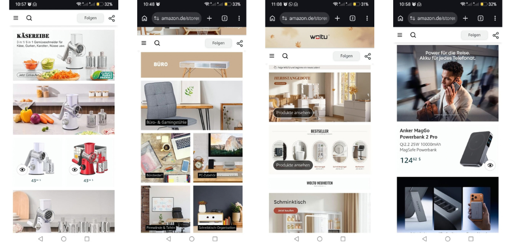 optimierung für mobile geräte markenshop beispiele