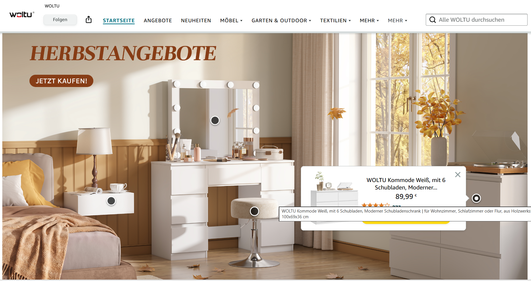 lifestyle bild mit interaktiven hotspots