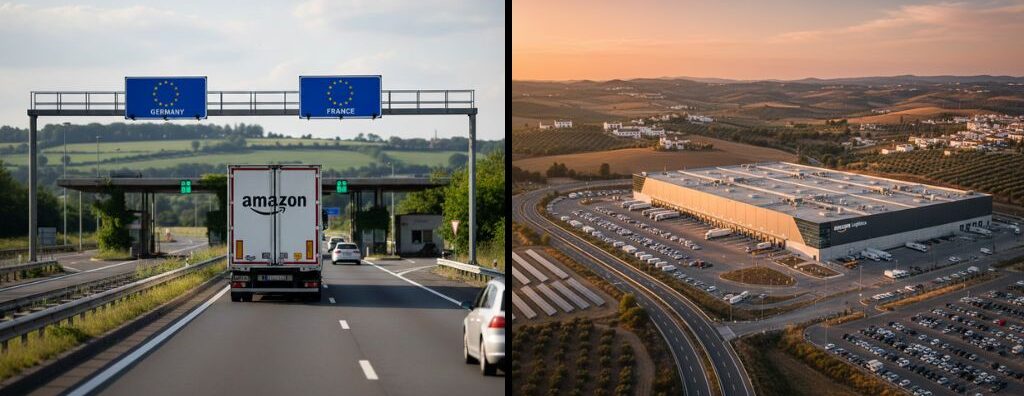 amazon logistikzentren in ganz europa