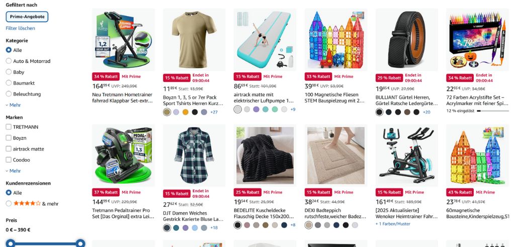 Special Deals für Prime Mitglieder auf Amazon