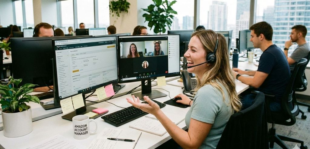 amazon marketplace manager bei der arbeit im amazon seller konto