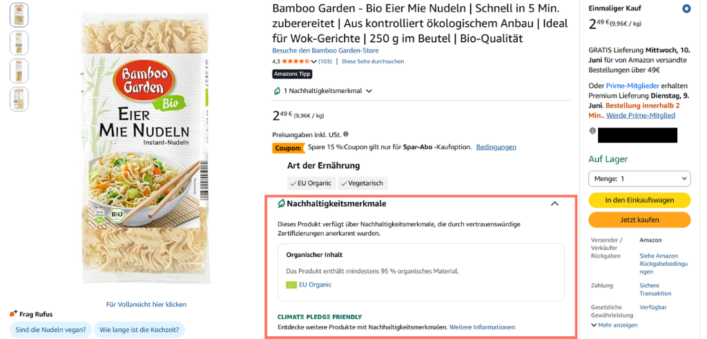 eu-organic bio anbau nachweis amazon