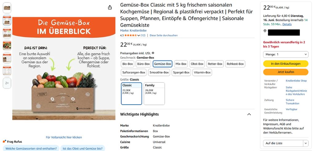 lebensmittel auf amazon verkaufen was ist zu beachten