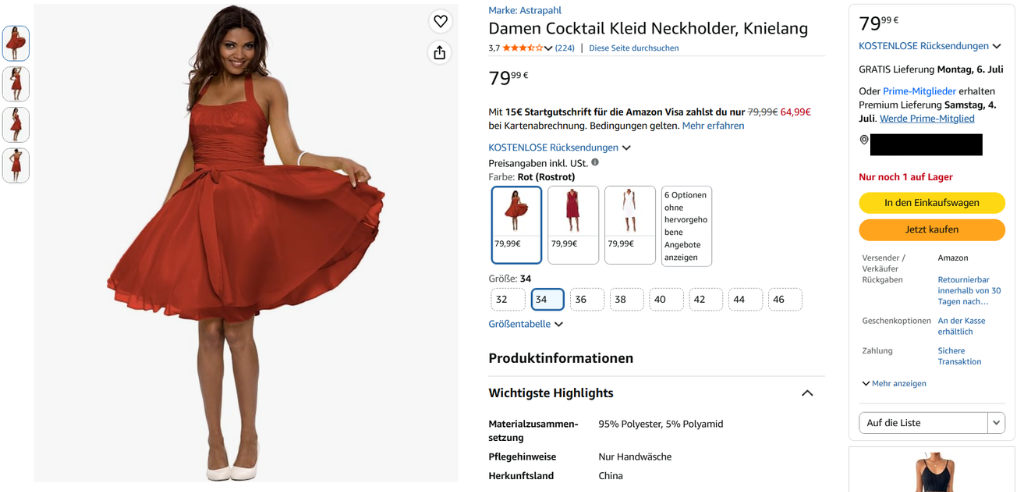 selbst entworfene und im auftrag produzierte kleidung verkaufen